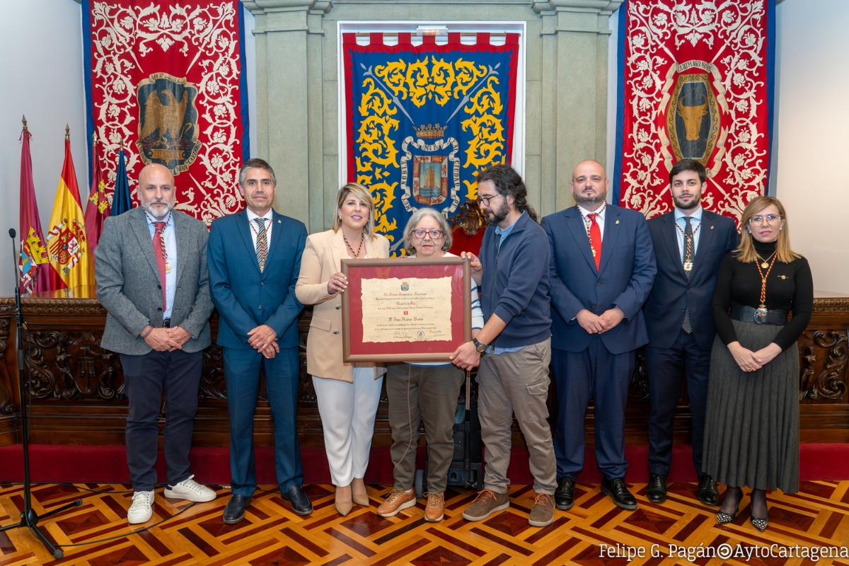 Juan Andreu Poveda recibe la Medalla de Oro de Cartagena a ttulo pstumo
