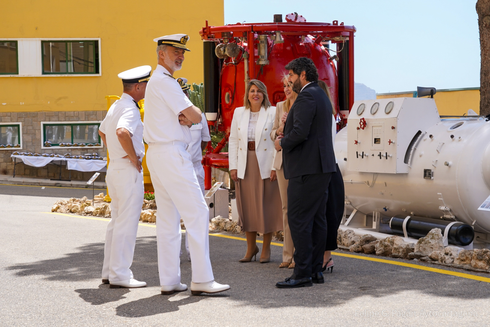 El Rey comprueba en Cartagena la profesionalidad de la Armada Espaola