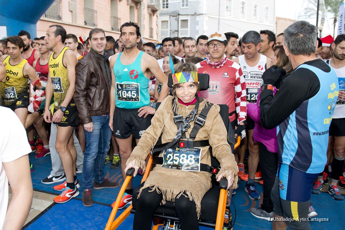 La silla adapatada se utiliz durante la San Silvestre 2016