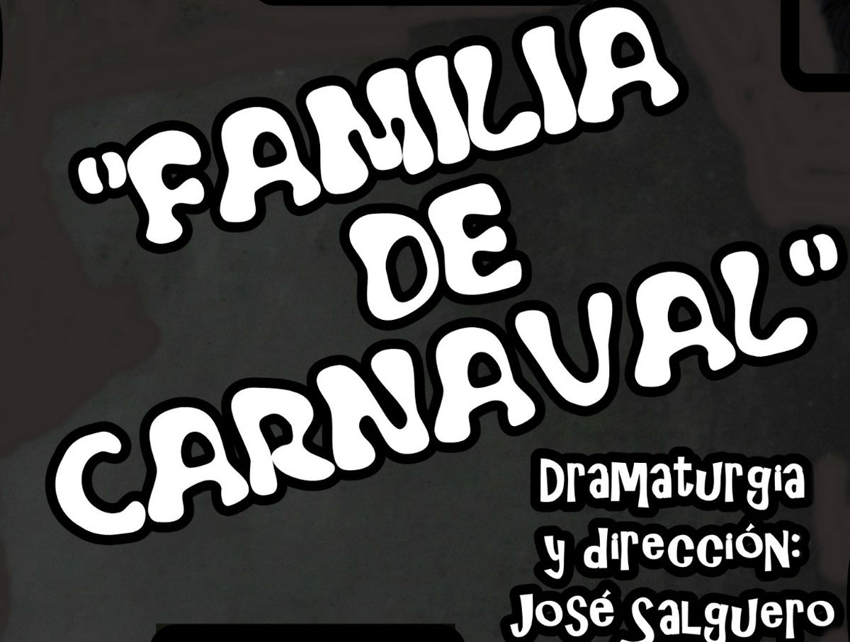 Cartel de la obra 'Familia de Carnaval'