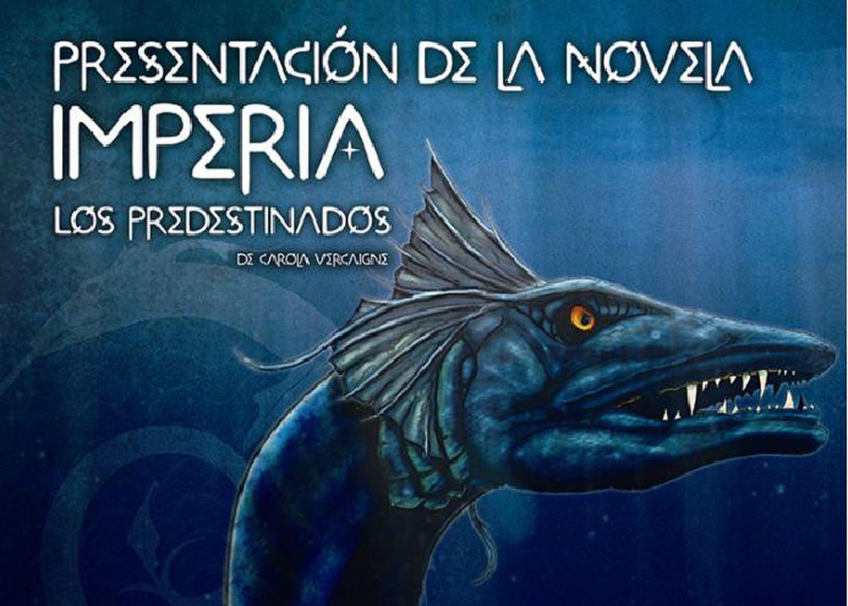 Cartel de presentacin de la novela Imperia