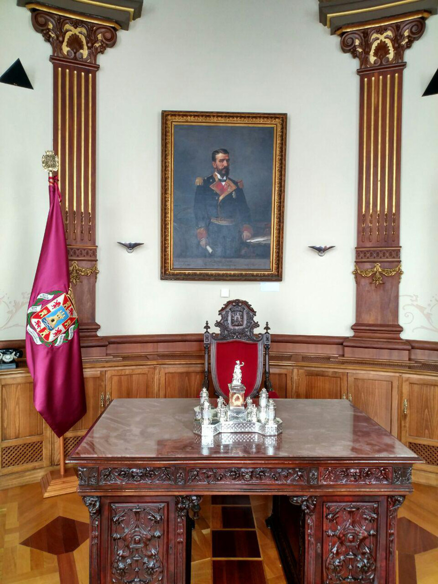 Imagen de Isaac Peral en el Palacio Consistorial