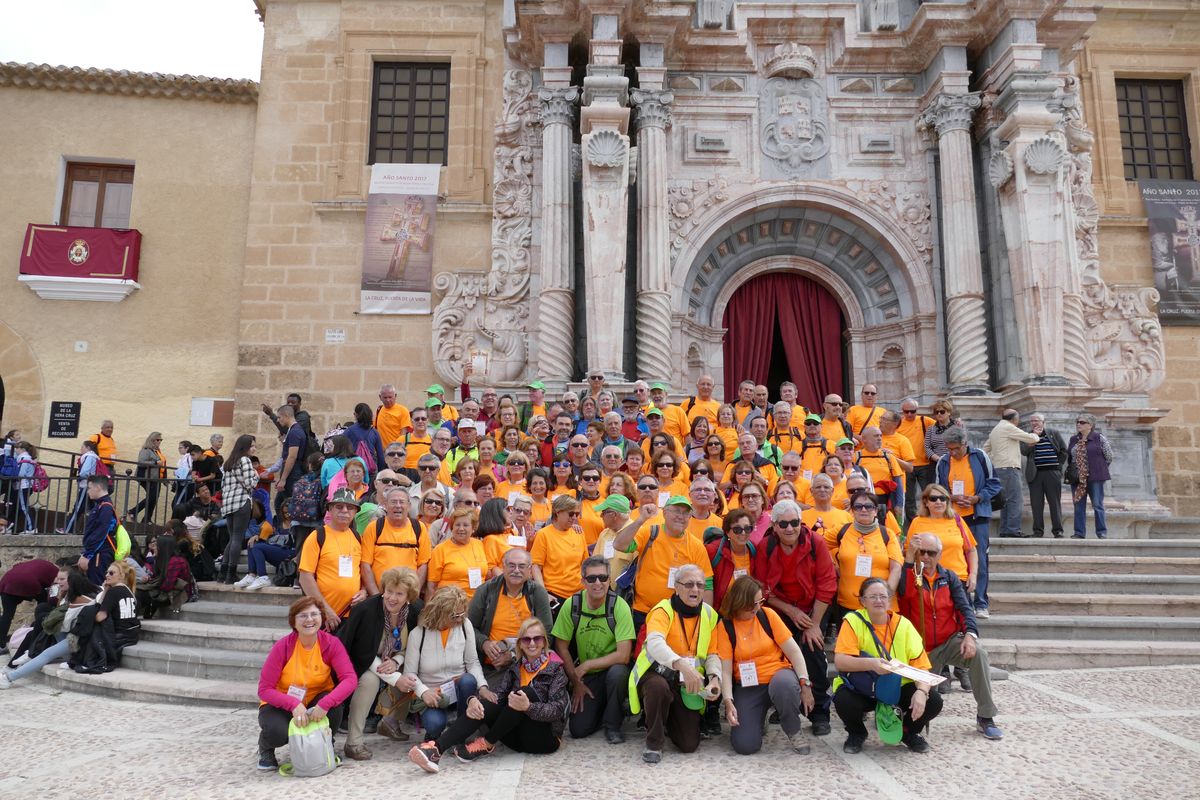 Peregrinacin a Caravaca del programa de senderismo de mayores