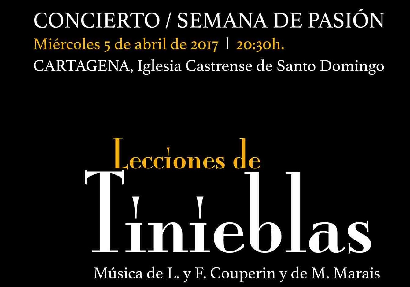 Concierto Lecciones de Tinieblas iglesia de Santo Domingo