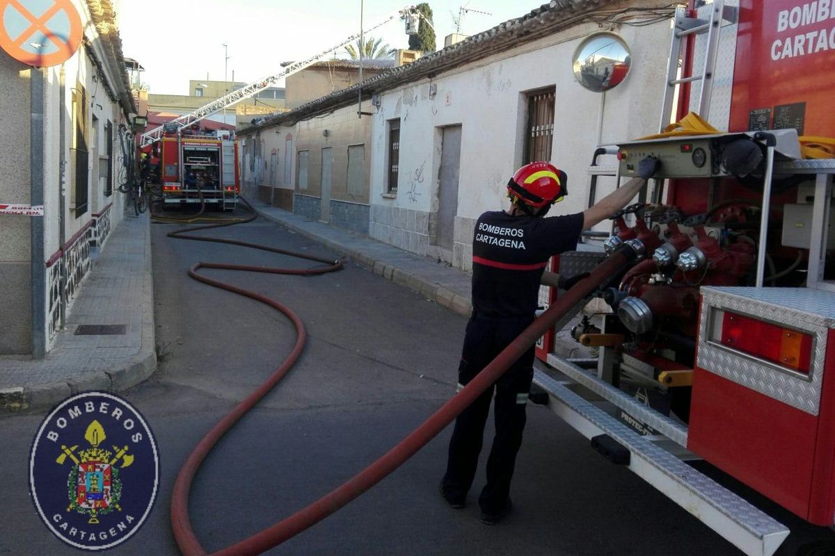 Incendio en El Algar