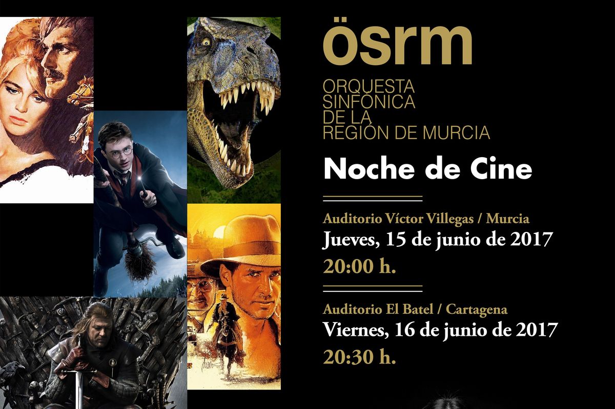 Cartel del concierto de bandas sonoras de la OSRM en El Batel