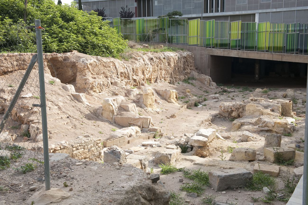 Zona del Molinete y Foro Romano donde se ejectur la terminacin del Parque Arqueolgico