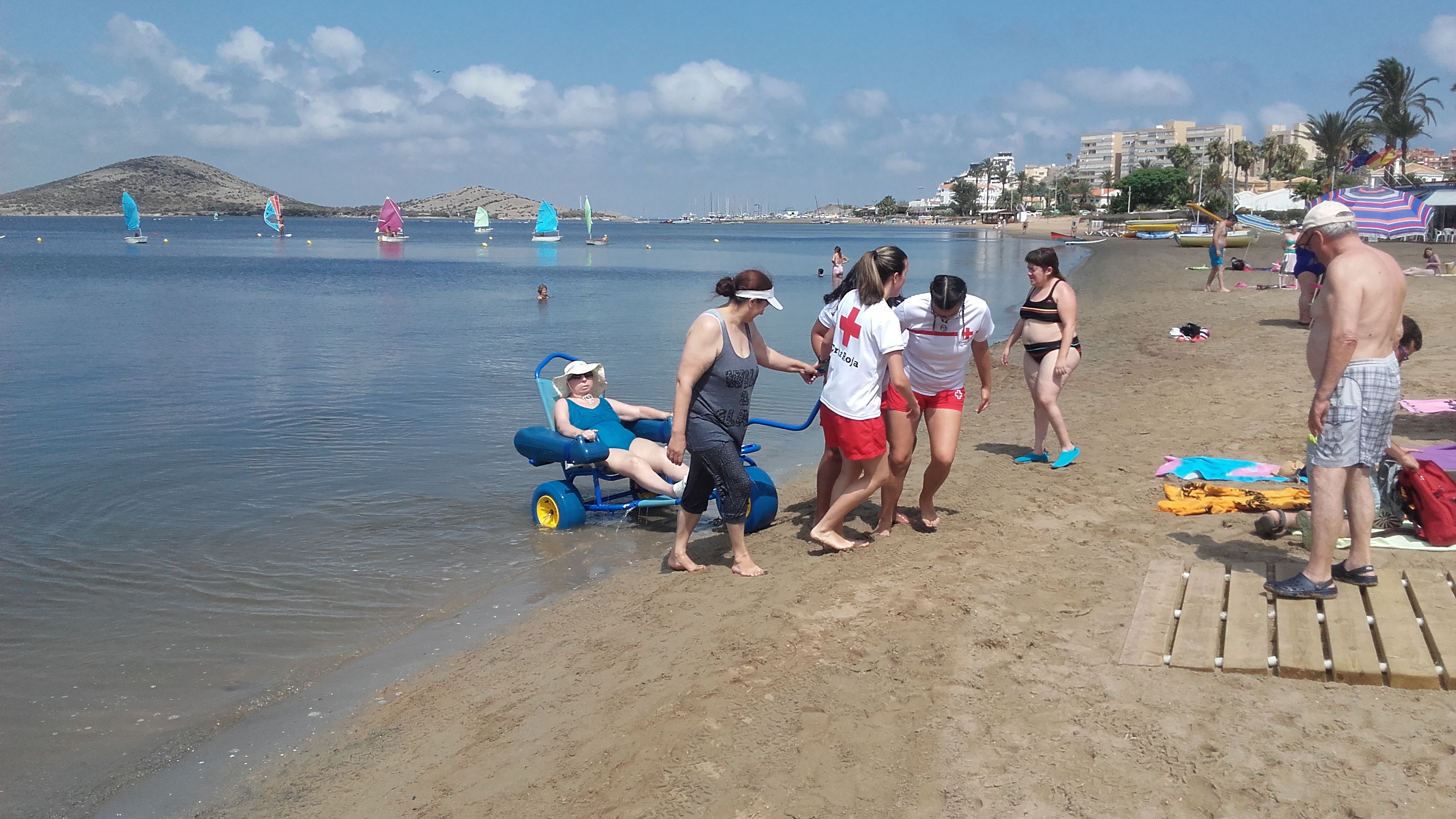 Accesibilidad en las playas de Cartagena
