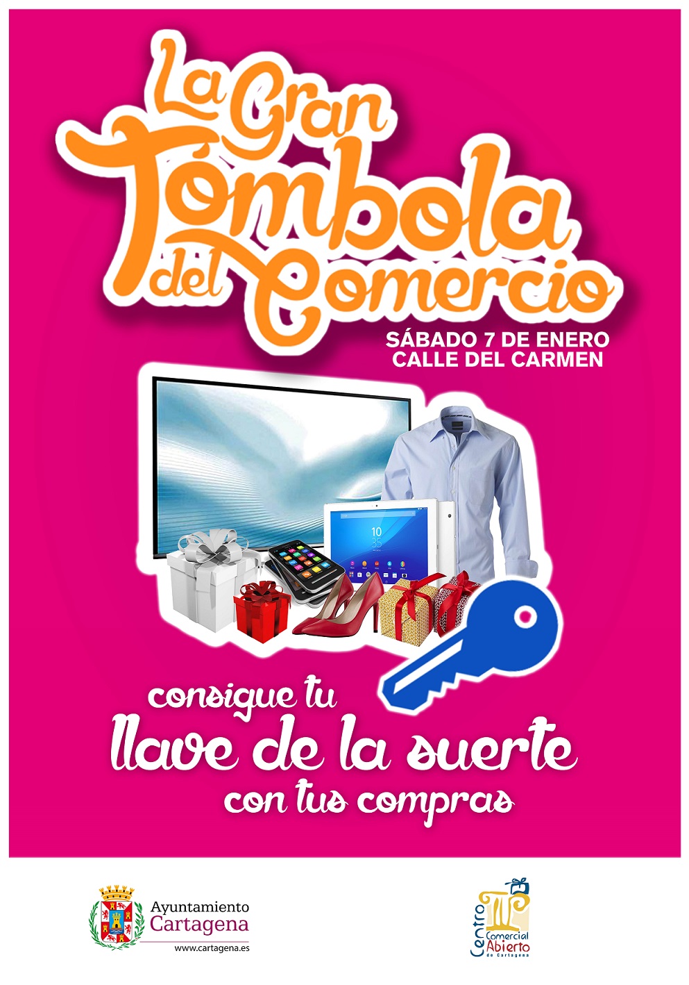 Cartel Gran Tmbola del Comercio 2016