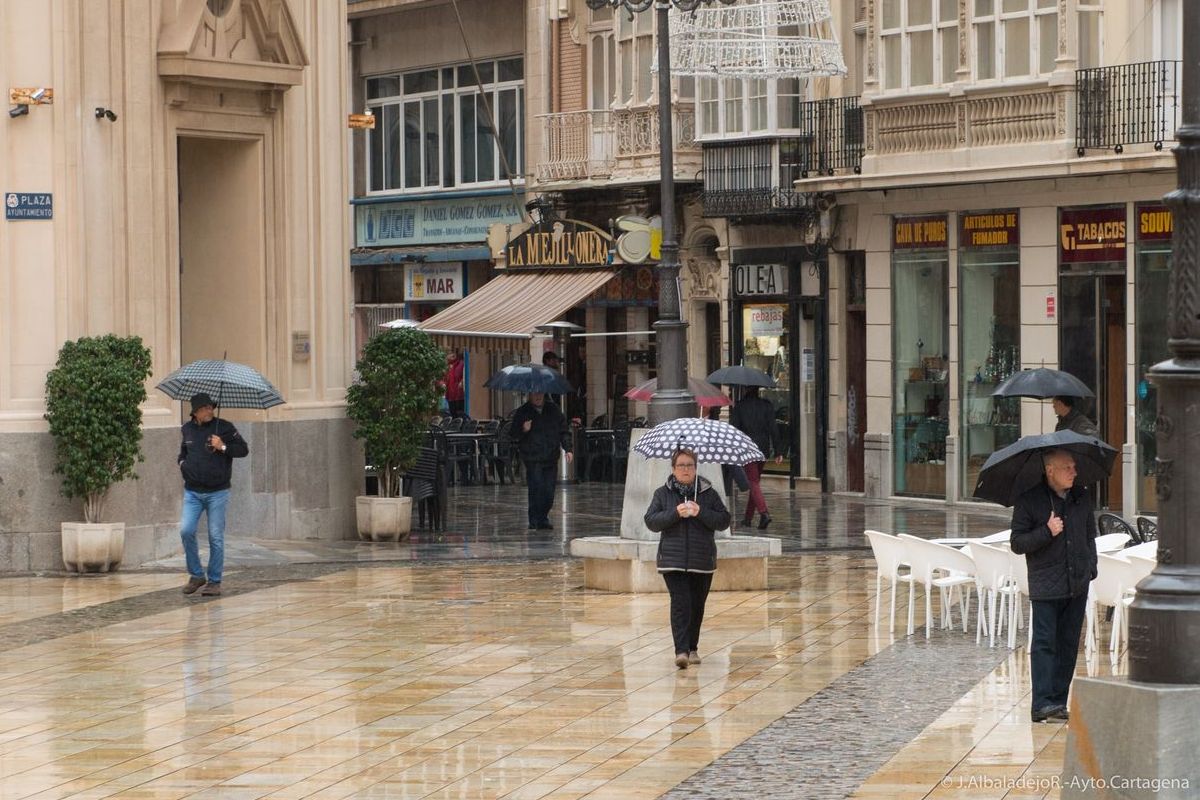 Da de lluvia en Cartagena