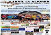 Cartel V Trail de La Aljorra Carrera Popular del Almendro y el Garbancillo