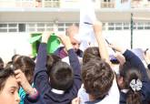 Visita del FC Cartagena al colegio Adoratrices con el programa ADE