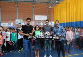 Jugadores y tcnicos del FC Cartagena visitan el colegio Virginia Prez de El Algar