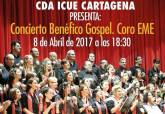 Cartel del concierto del Coro Gospel EME en beneficio del CDA Icue