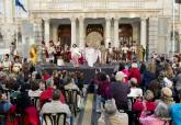 Lavatorio de Pilatos ante el Palacio Consistorial en la tarde del Mircoles Santo