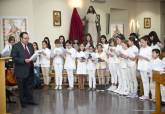 El coro de Maristas cantando el Akathistos en la Parroquia de San Gins, acto al que acudi el alcalde