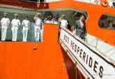 El 'Hesprides' regresa a puerto tras casi seis meses de campaa artrtica