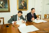 Firma del Convenio entre AFORCA y el Ayuntamiento de Cartagena para recuperar la fortaleza de Despeaperros