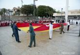 La explanada del puerto se viste de gala en el acto de arriado solemne de Bandera con motivo del Da de las Fuerzas Armadas