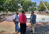 El concejal de Desarrollo Sostenible en su visita de hoy a Los Dolores