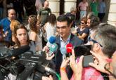 Miguel ngel Lpez Morell hace declaraciones tras el minuto de silencio de repulsa por los atentados de Barcelona y de Cambrils