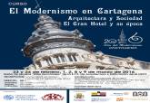 Cartel del curso El Modernismo en Cartagena