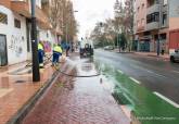 Limpieza de las calles ante la previsin de fuertes lluvias