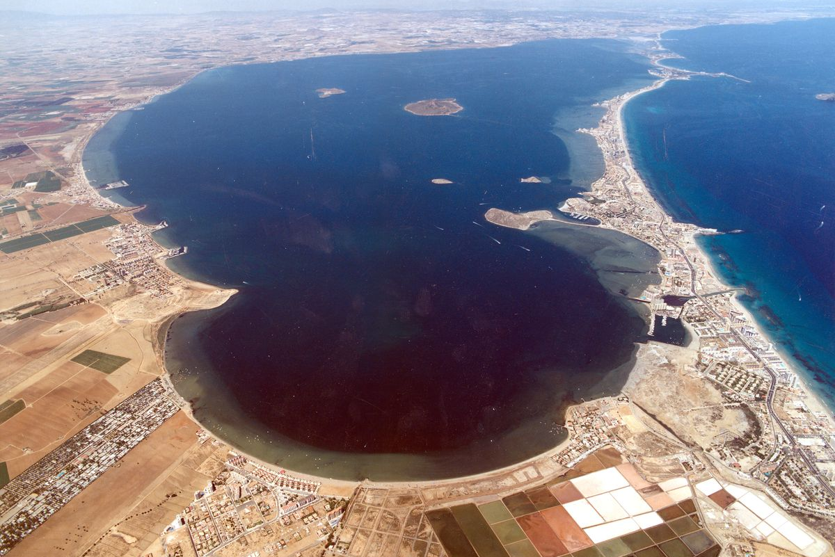 Vista area del Mar Menor