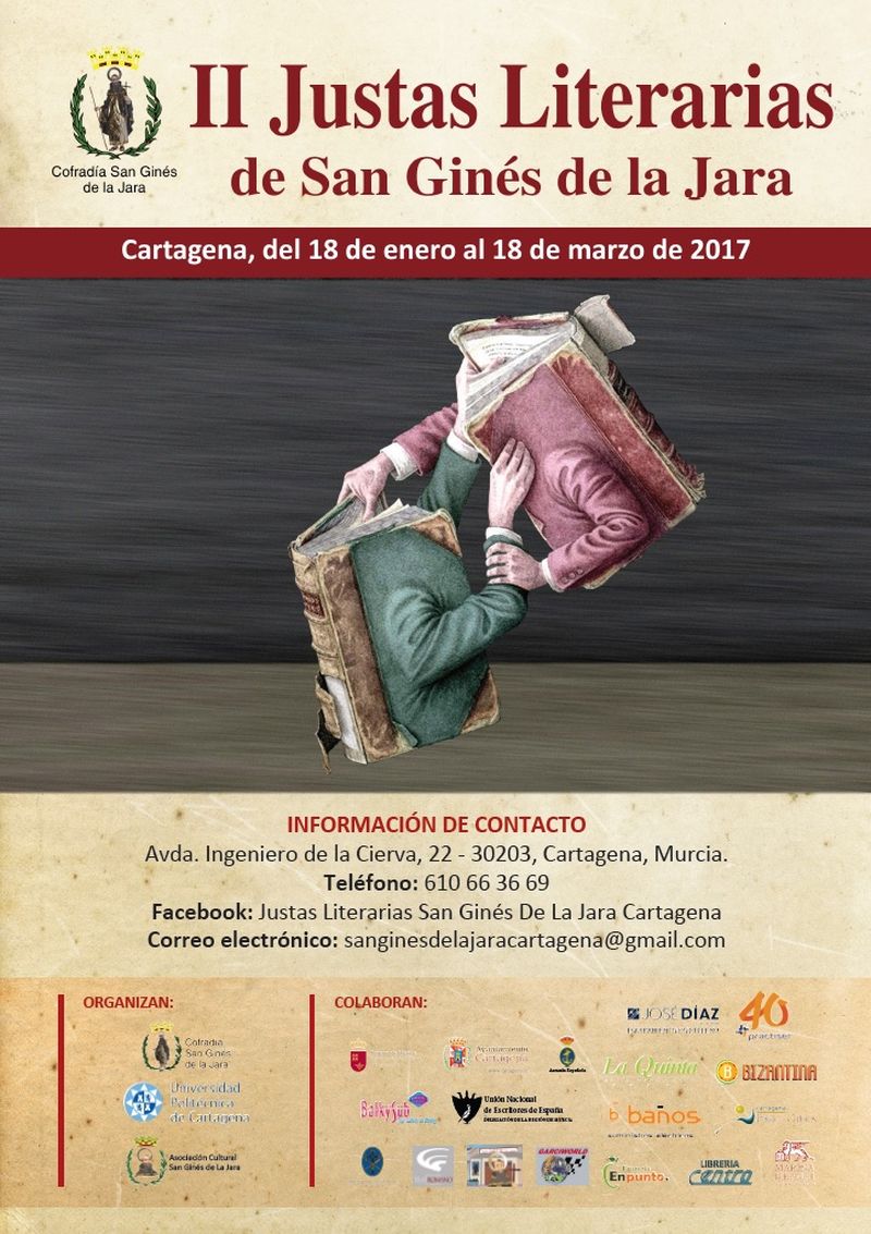 Cartel Justas Literarias de San Ginés de la Jara
