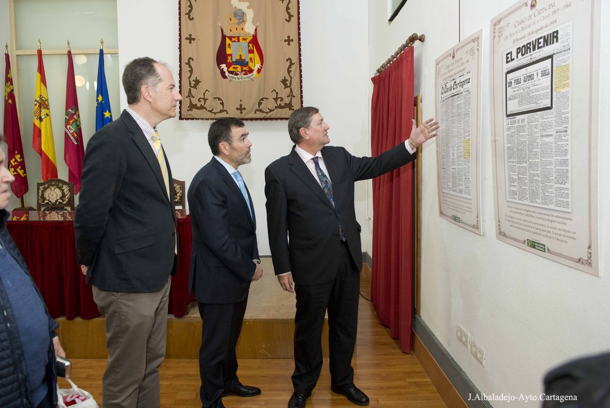 Inauguracin de la exposicin 'Casino de Cartagena. 100 aos en la historia de la ciudad, 1869-1964'