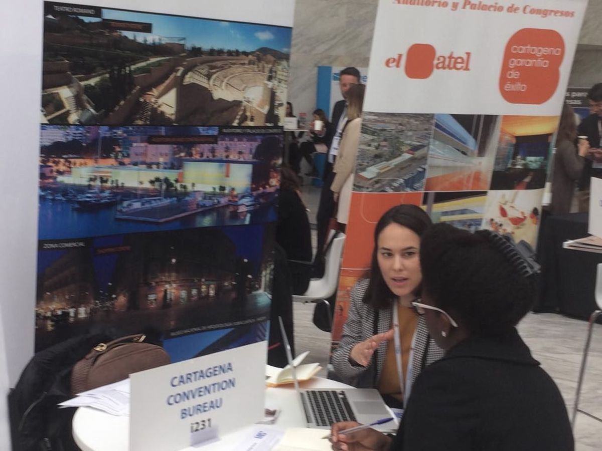 Stand de la Oficina de Congresos de Cartagena en el MIS 2017