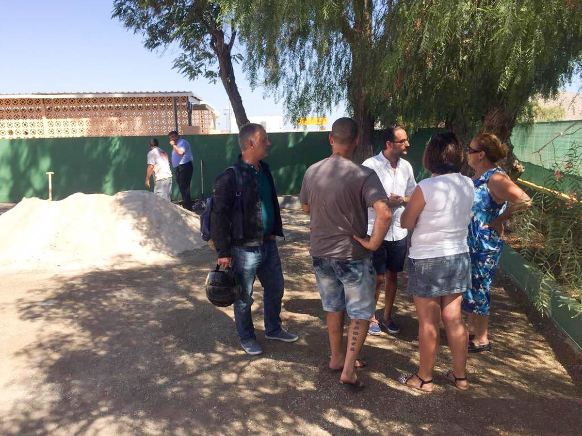 Obras en el colegio de El Llano