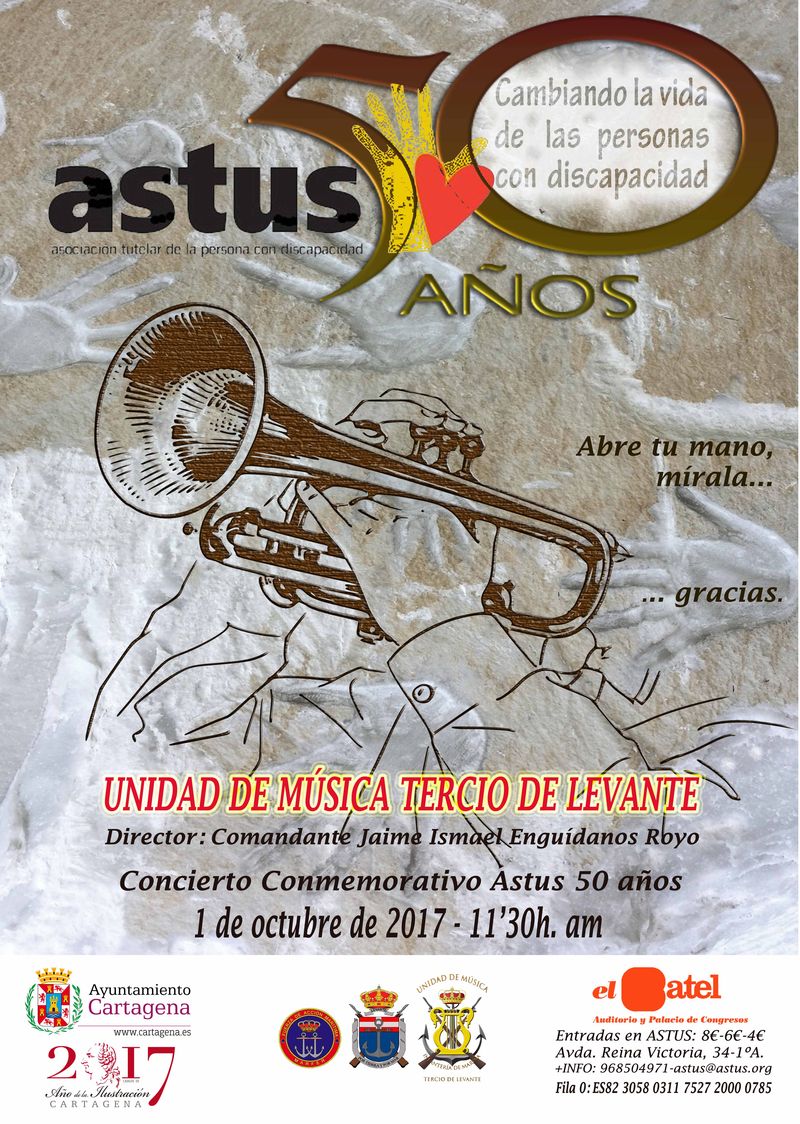 Ejercicio mañanero oasis Flor de la ciudad Concierto por el 50 aniversario de ASTUS a cargo de la Unidad de Música del Tercio de Levante | Ayuntamiento de Cartagena Ejercicio mañanero oasis Flor de la ciudad Concierto por el 50 aniversario de ASTUS a cargo de la Unidad de Música del Tercio de Levante | Ayuntamiento de Cartagena