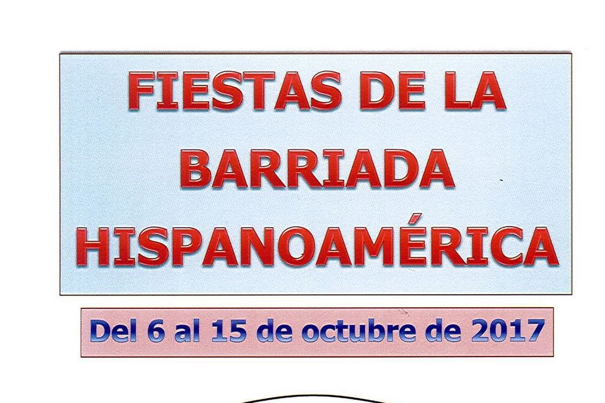 Cartel de las fiestas de la Barriada Hispanoamérica 2017