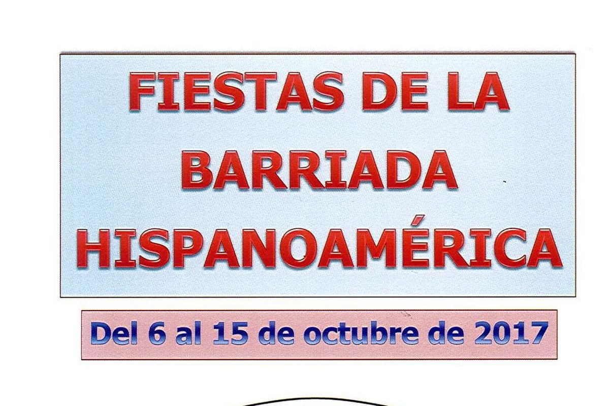 Cartel de las fiestas de la Barriada Hispanoamrica 2017