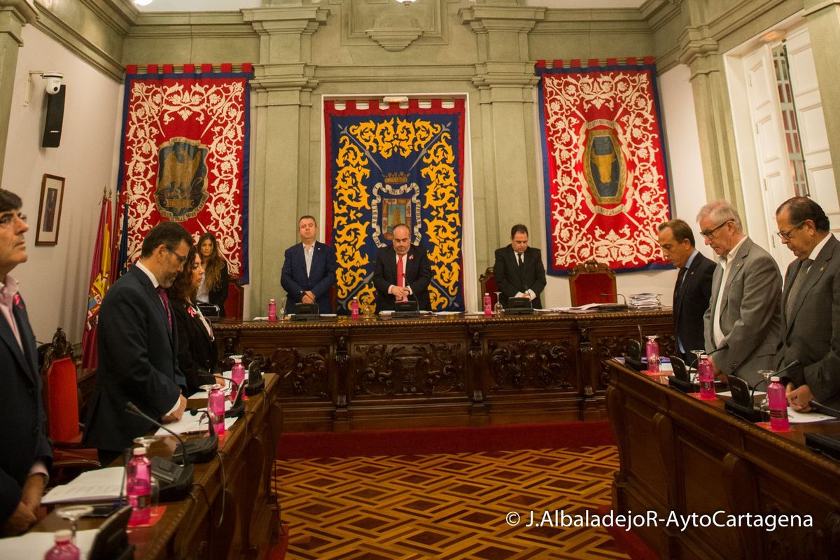 Minuto de silencio en el pleno