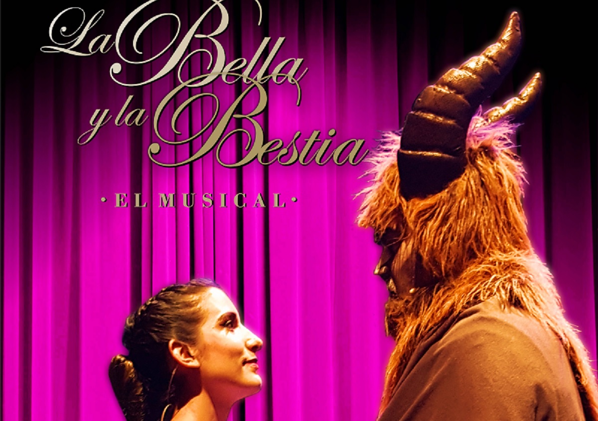 Cartel de La Bella y la Bestia en el Teatro Circo Apolo de El Algar
