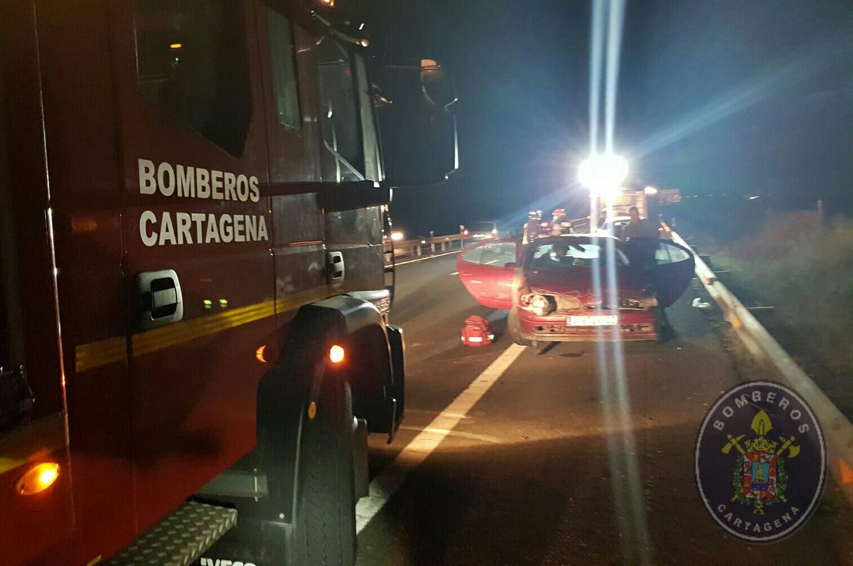 Accidente de trfico en la A-30