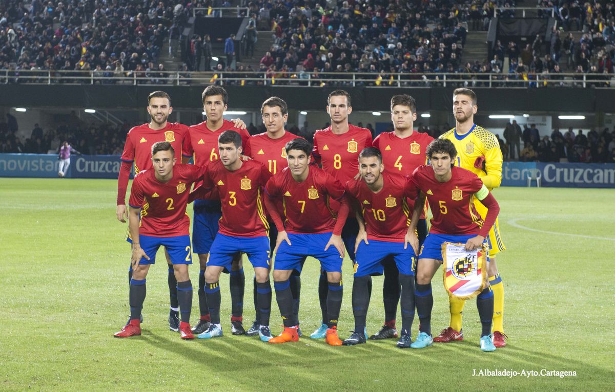 sub 21 de la selección Española contra de Cartagena