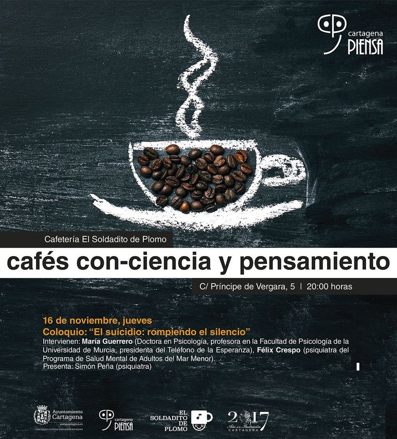 Charla-Coloquio 'Cafés con-ciencia'. El suicidio rompiendo el silencio