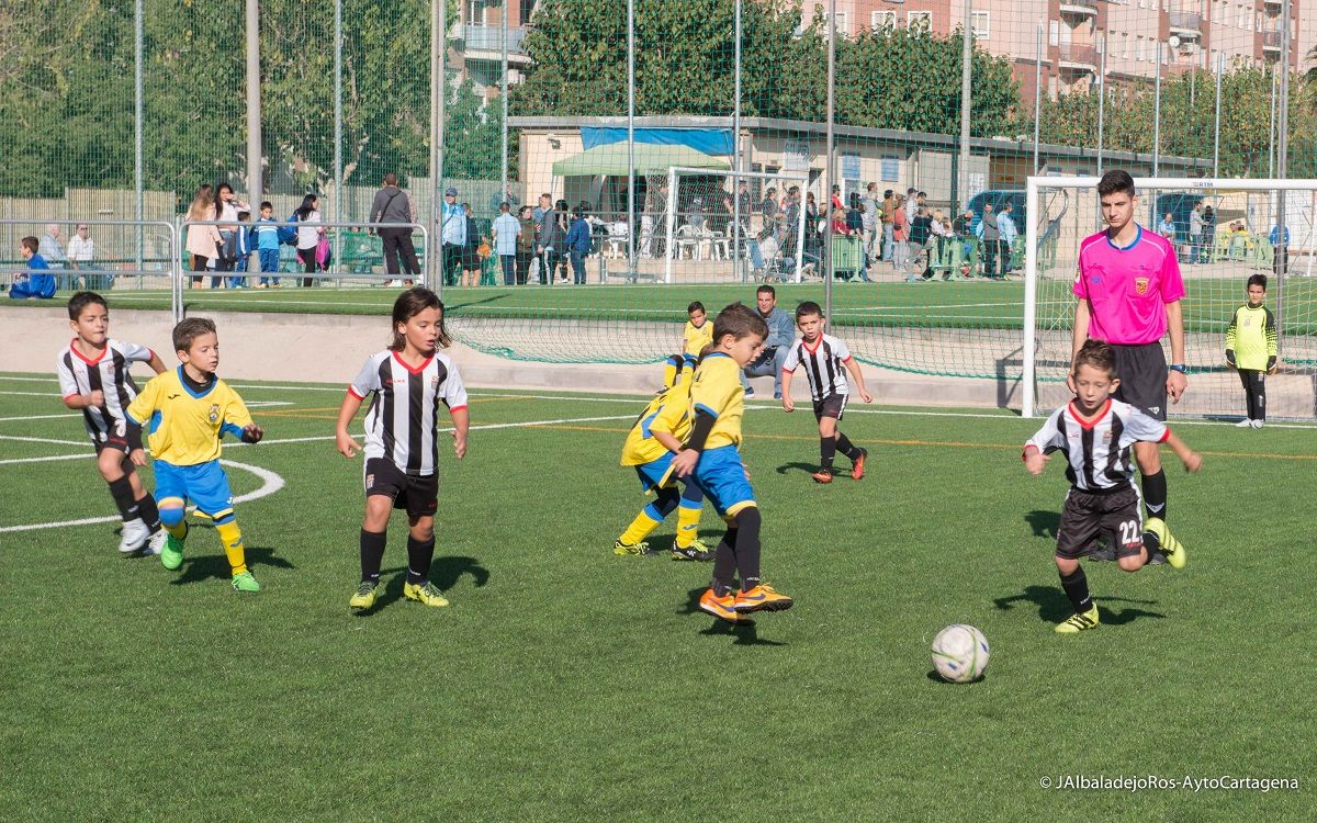 AD Barrio Peral vs Fundacin FC Cartagena Prebenjamn A - Sexta jornada de la XXV Liga Comarcal de Ftbol Base