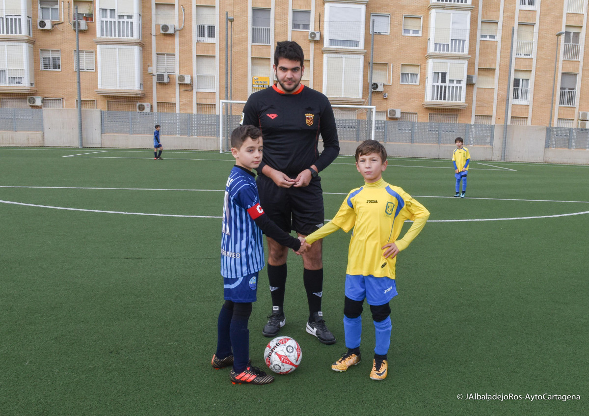 Encuentro CD Mediterrneo y CD La Palma. Liga comarcal de ftbol base