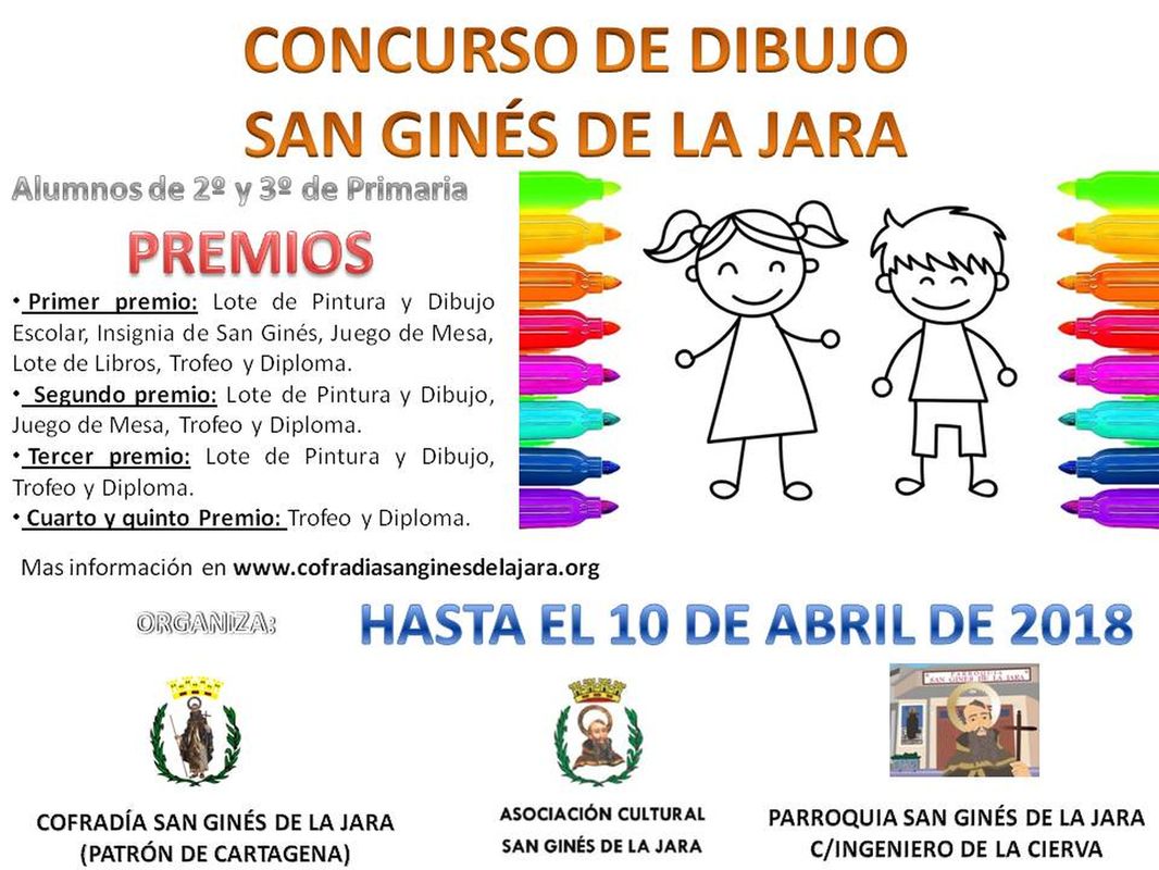 latín Bienvenido antepasado Un concurso de dibujos busca la visión de los niños sobre San Ginés de la  Jara | Ayuntamiento de Cartagena