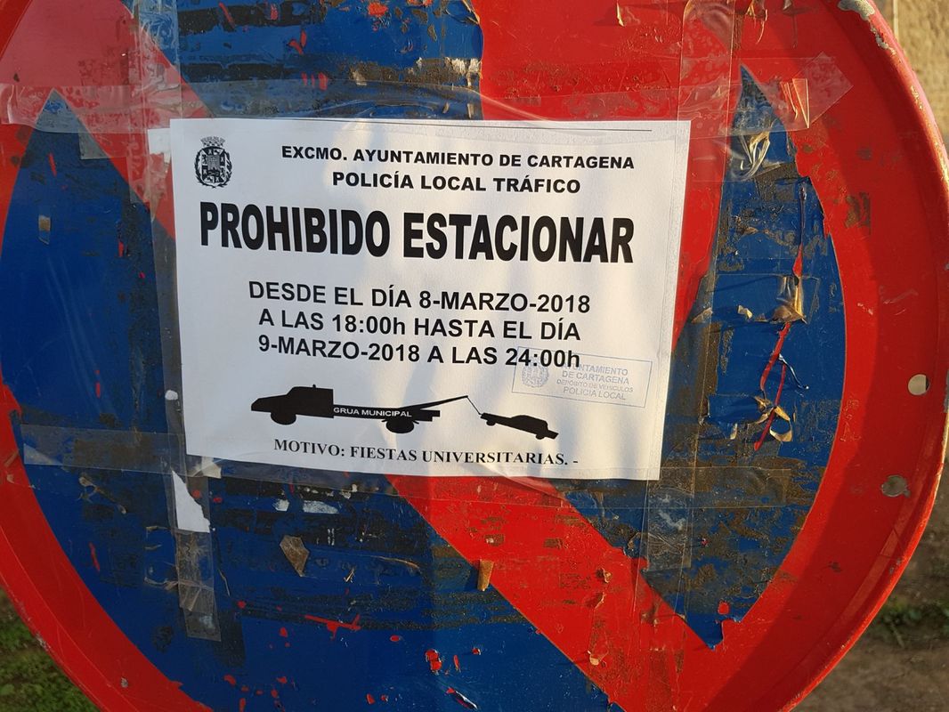 Seal prohibido estacionar