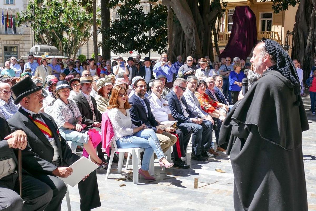 Recreacin de la inauguracin de la estatua de Isidoro Miquez en la Plaza San Francisco