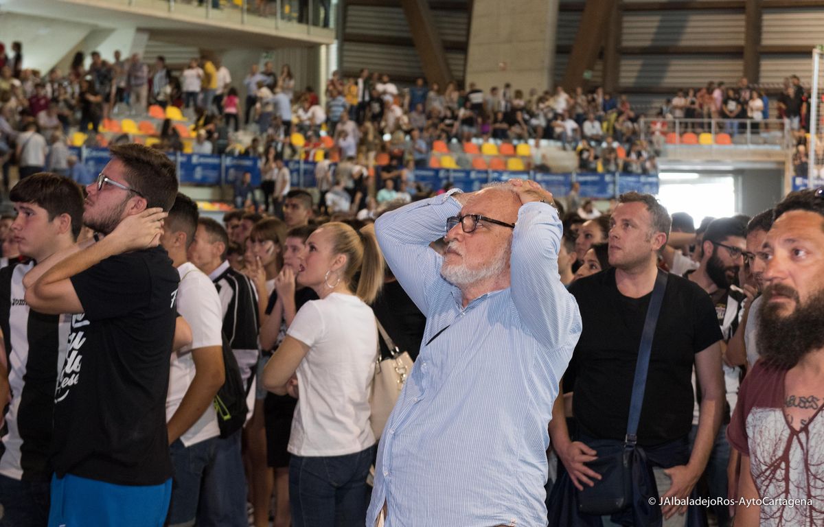 Pantalla gigante - Palacio de Deportes, partido Cartagena Majadahonda