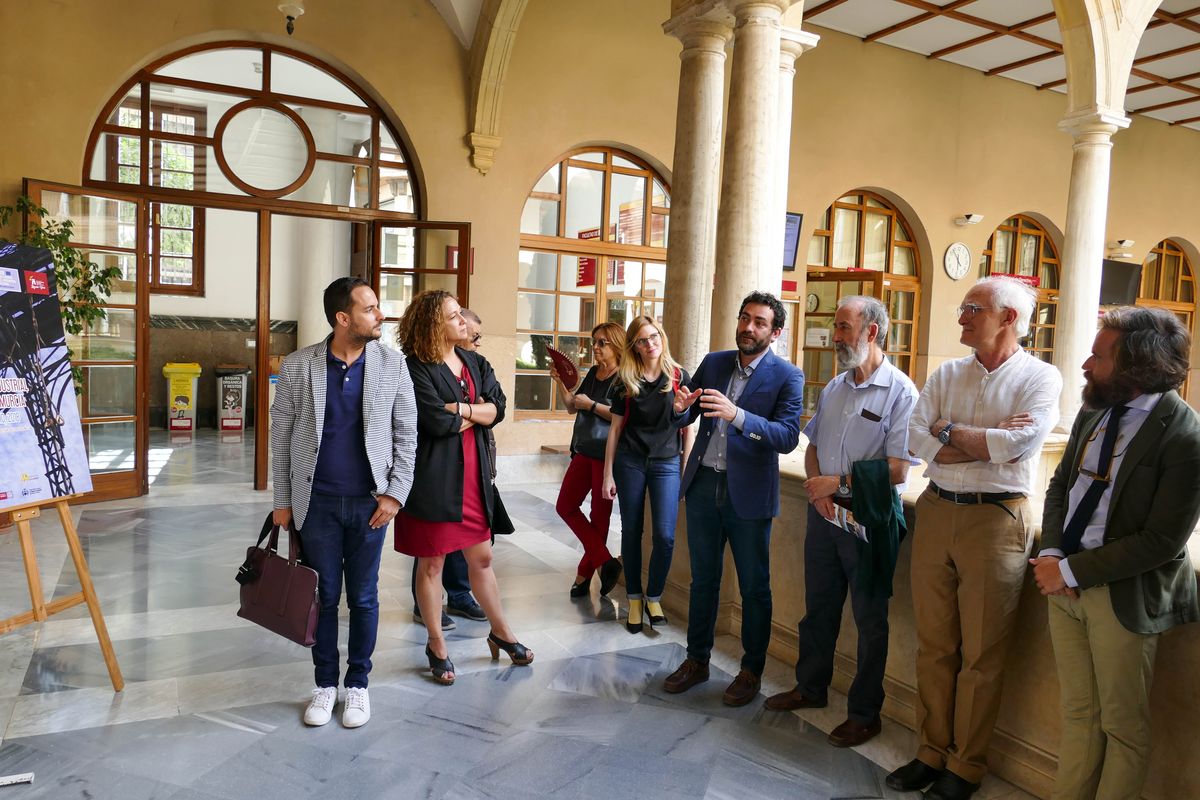 El concejal de Cultura, David Martnez, en las Jornadas sobre Patrimonio Industrial de la Regin de Murcia