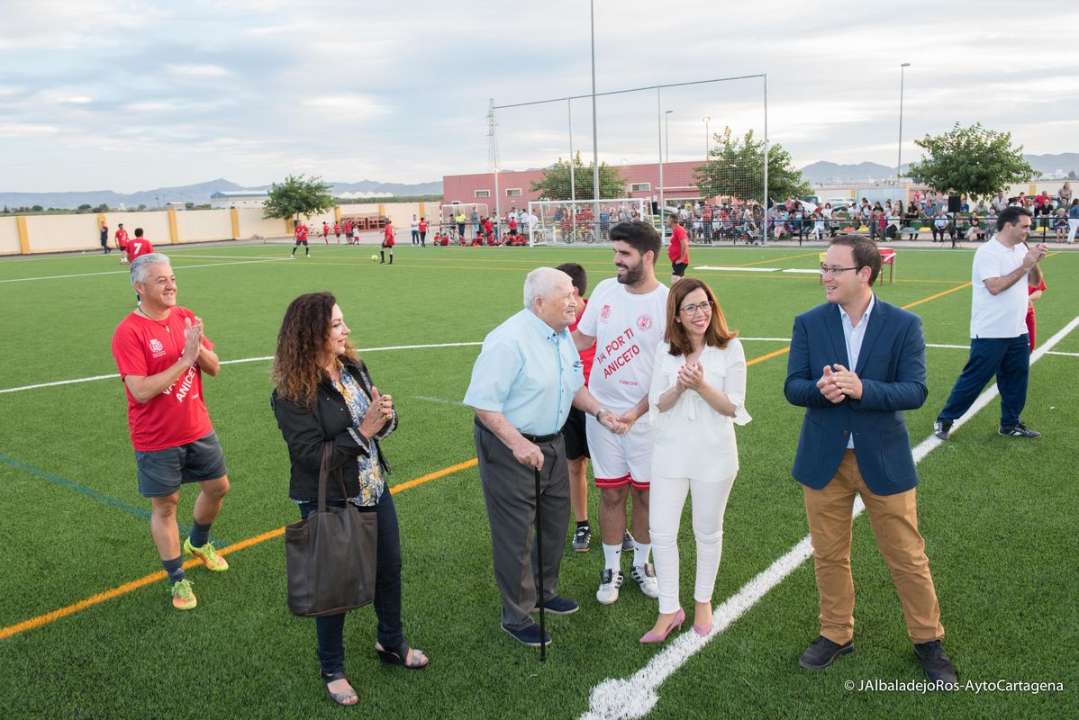 Inauguracin del csped artificial de El Albujn