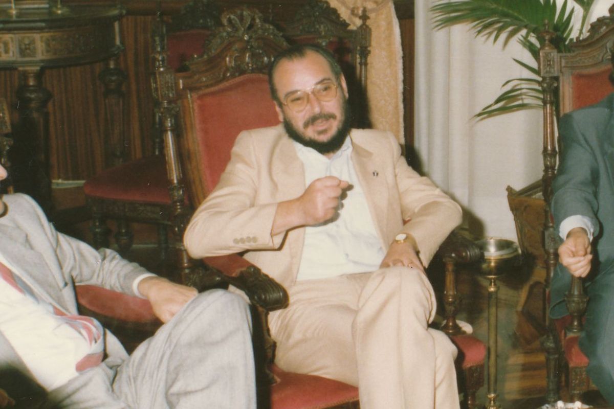 Luis Ruipérez en 1983, como concejal del Ayuntamiento de Cartagena