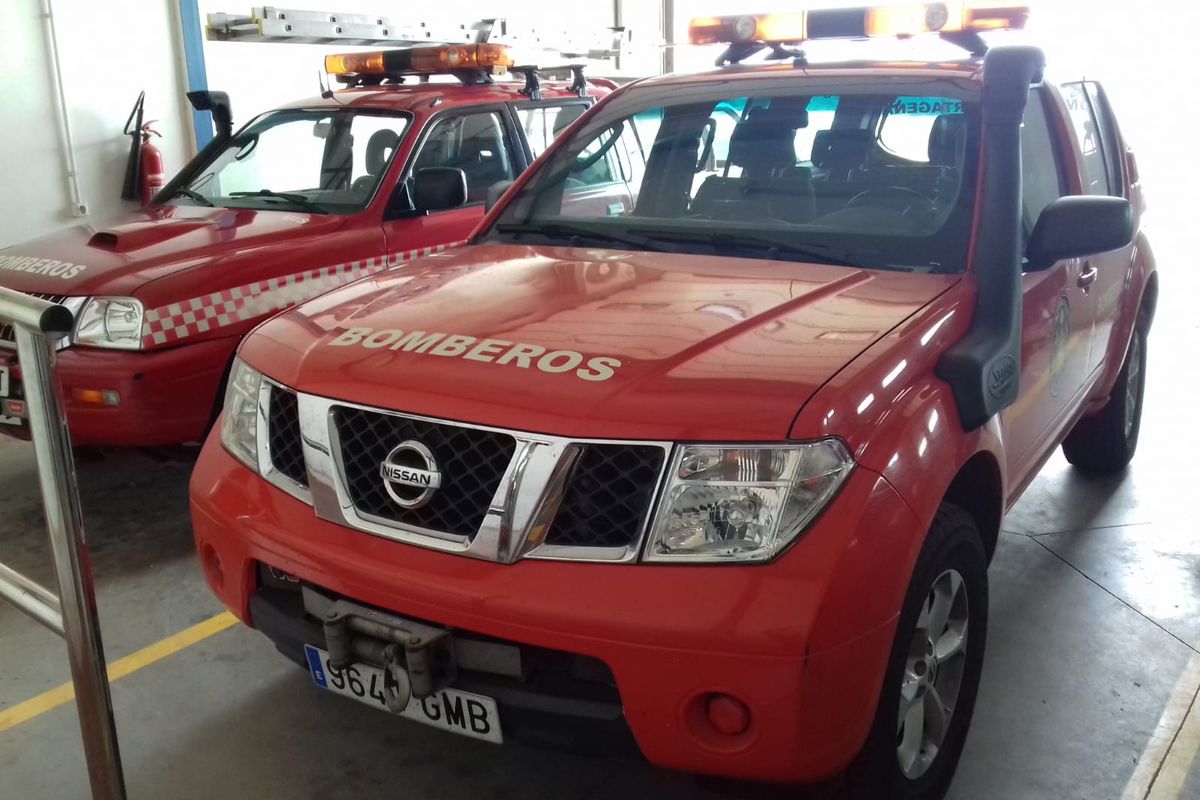 Todo terreno sustrado ayer, ya recuperado en el Parque de Bomberos